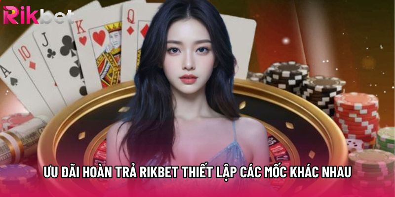 Ưu đãi hoàn trả rikbet thiết lập các mốc khác nhau Ưu đãi hoàn trả rikbet thiết lập các mốc khác nhau